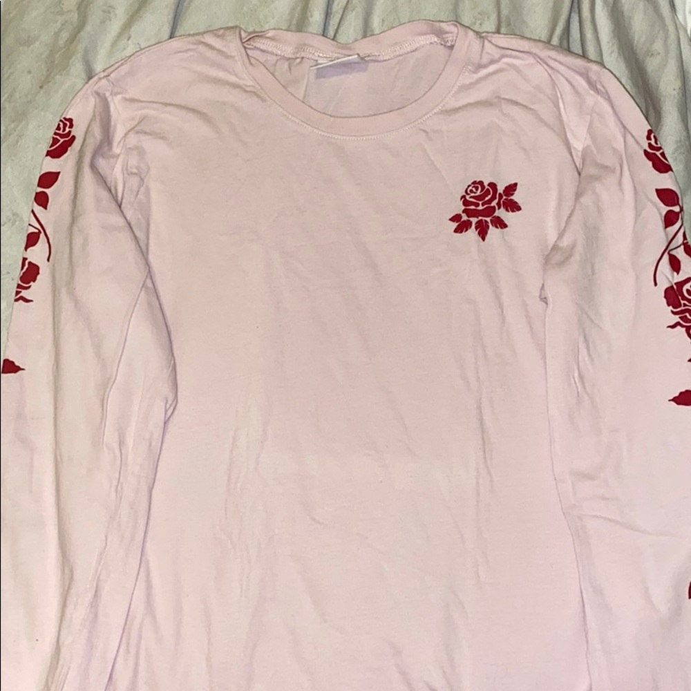 Light pink ling sleeve shirt